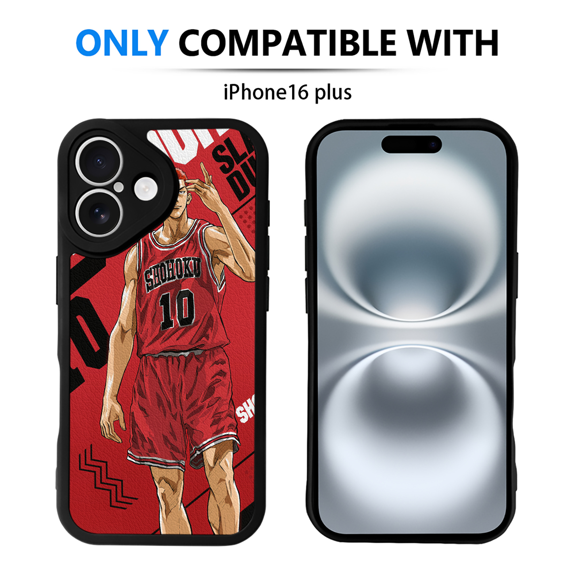 （画像用） SLAM DUNK／スラムダンク 【iPhone 16シリーズ対応】シリコンスマホケース（レザー調） 材質：シリコン